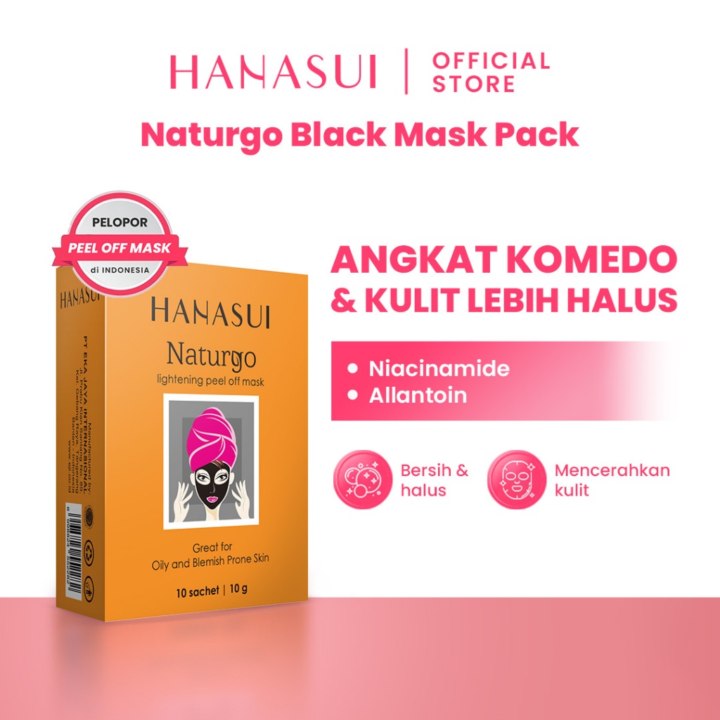 Hanasui Naturgo Peel Off Mask Black 5