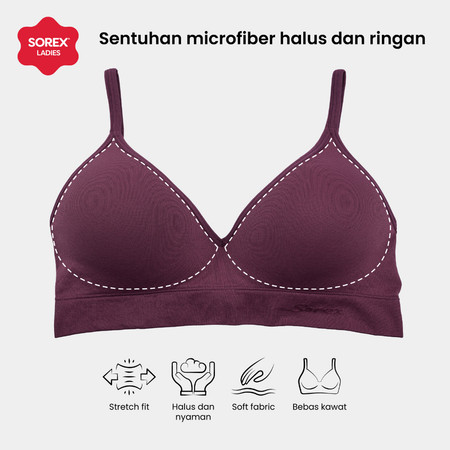 Perkasa Jaya Sentosa Sorex Bra Tanpa Kawat Busa BH 11107