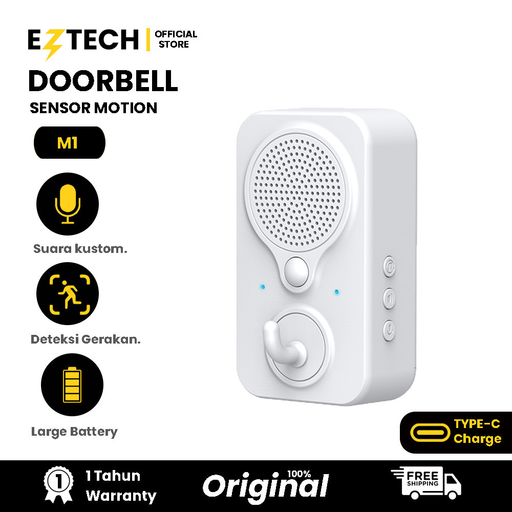  EZTECH Bel Pintu Sensor Motion