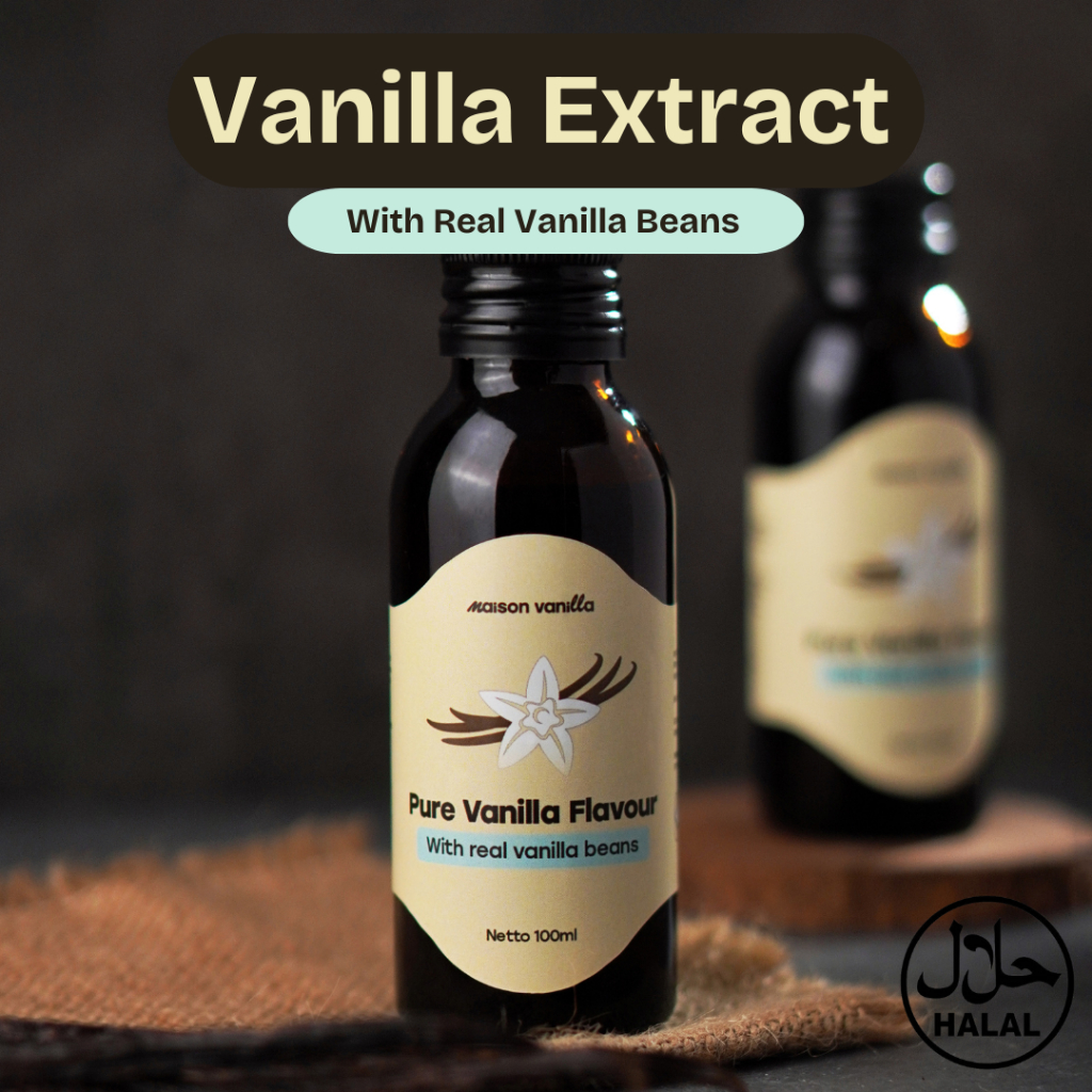  Maison Vanilla Pure Vanilla Flavour with Real Vanilla Bean 100 ml 