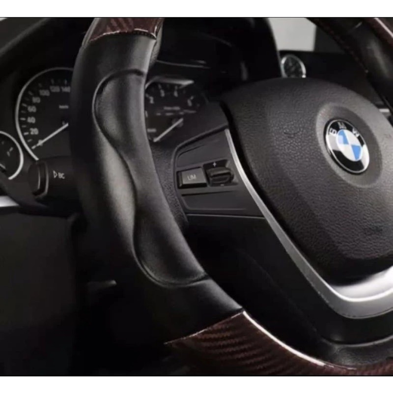 Sarung Setir Mobil Cover Steer Kulit Domba Asli + Carbon