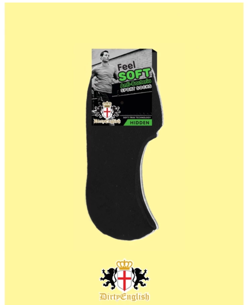  DIRTY ENGLISH Men Sport Hidden Sock