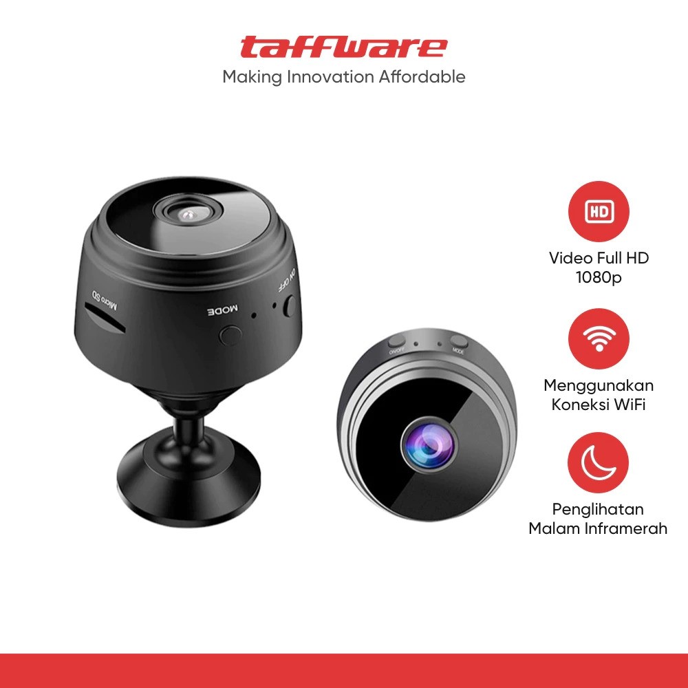 Taffware Taffware Mini WiFi IP Camera CCTV 1080P A9NV