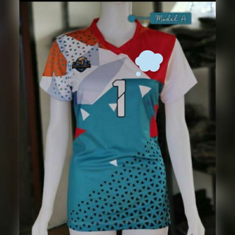 Kaus Jersey Voli Wanita 3