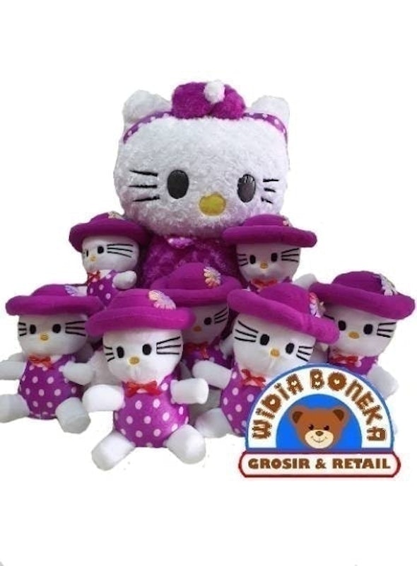 Boneka Beranak Hello Kitty Jumbo dan Hello Kitty Mini 1