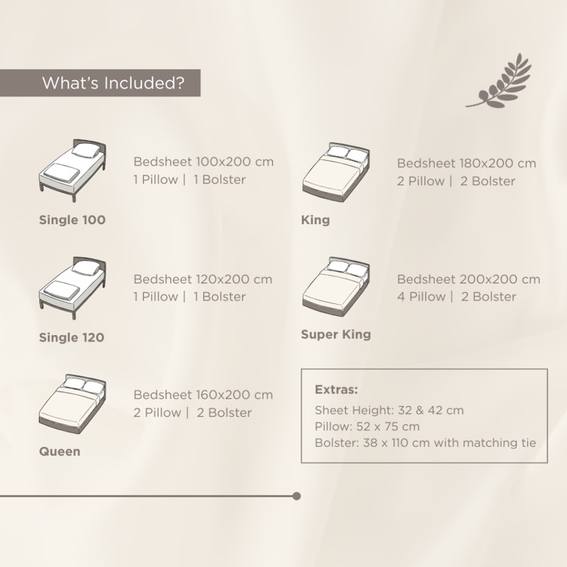 Leven Cotton 100% Cotton Bedsheet Earth Collection 120x200