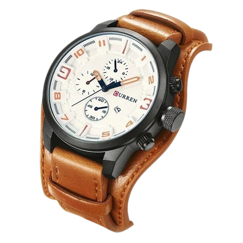Curren Coffee Brown Leather Men’s Watch 8225