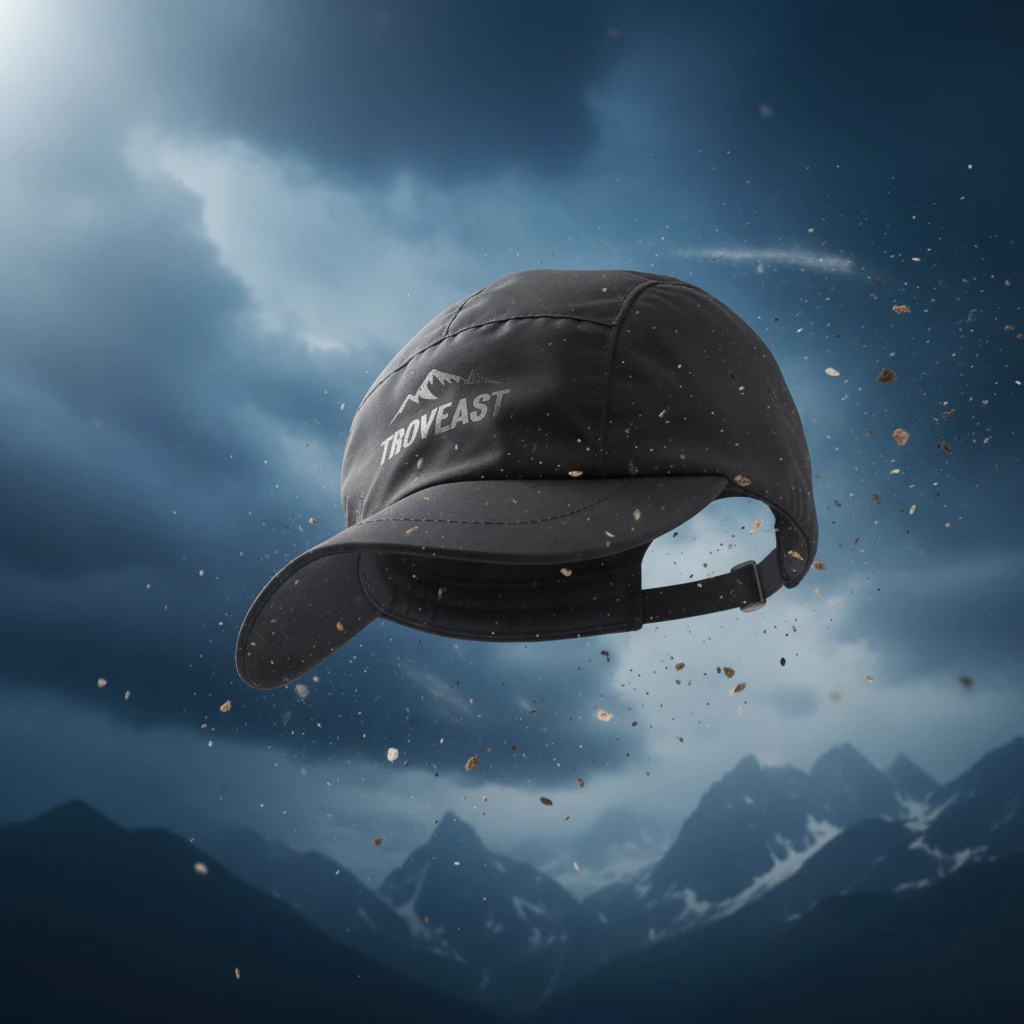 Troveast Outdoor Adventure Cap Water Repellent Black Mountain 4