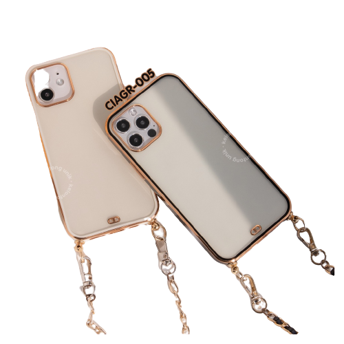 Anti Crack Gold Plating Lanyard Case