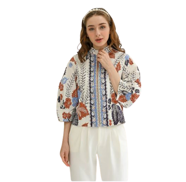 Lustopia Collection Aria - Bomber Jaket Batik Wanita