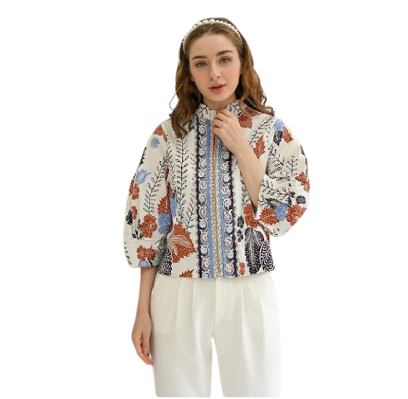 Aria - Bomber Jaket Batik Wanita 2