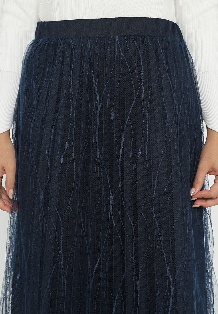 duapola Tulle Fiber Maxi Skirts Basic Colors