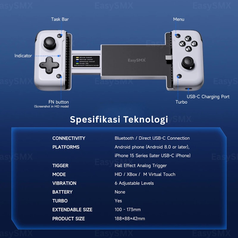 EasySMX Mobile Gaming Controller 5