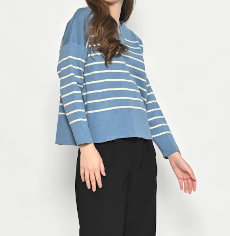 Queentin Sweater Wanita Rajut Crop 419