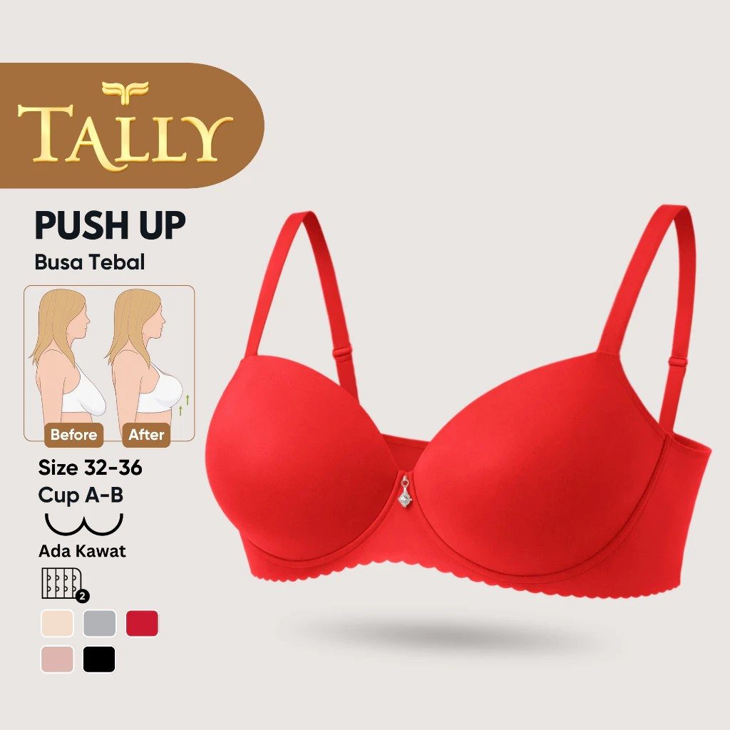 TALLY Bra Kawat Push Up Busa Tebal 4