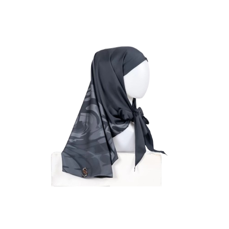 SHADES Ammaya Premium Hijab Print Silk With Inner 2