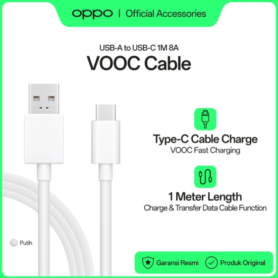 OPPO OPPO Type-C VOOC Cable 1M DL129