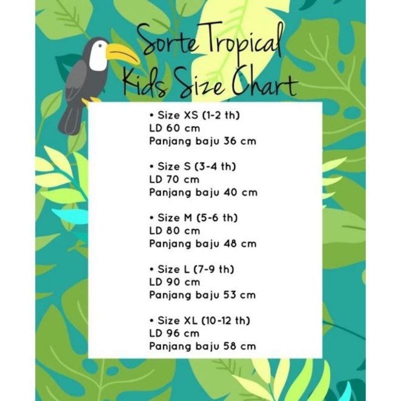 SORTE TROPICAL Kemeja Anak Bunga Floral Pantai Hawaiian 2
