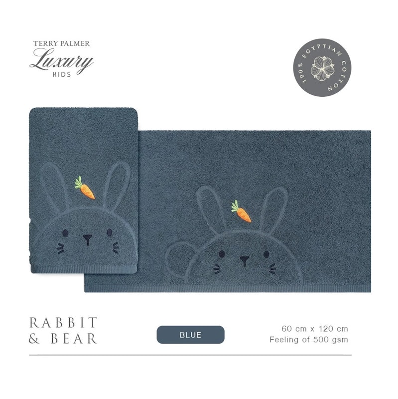 Terry Palmer Luxury Kids Handuk Bayi Rabbit & Bear 3