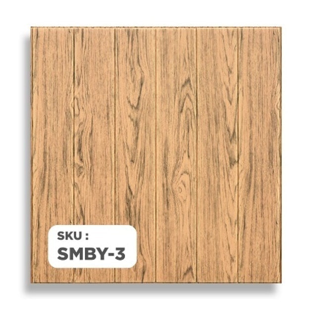 Paus Biru Wallpaper Dinding 3D Motif Kayu