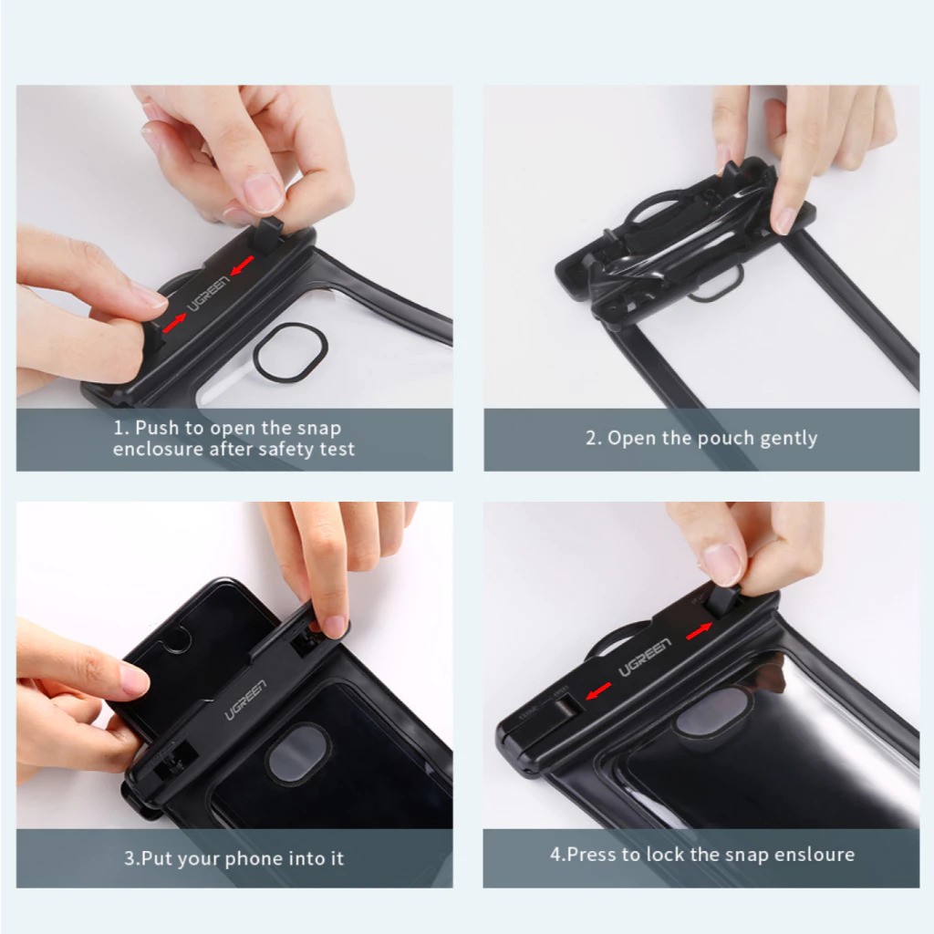 UGREEN Ugreen Waterproof Case Universal Clear Pouch