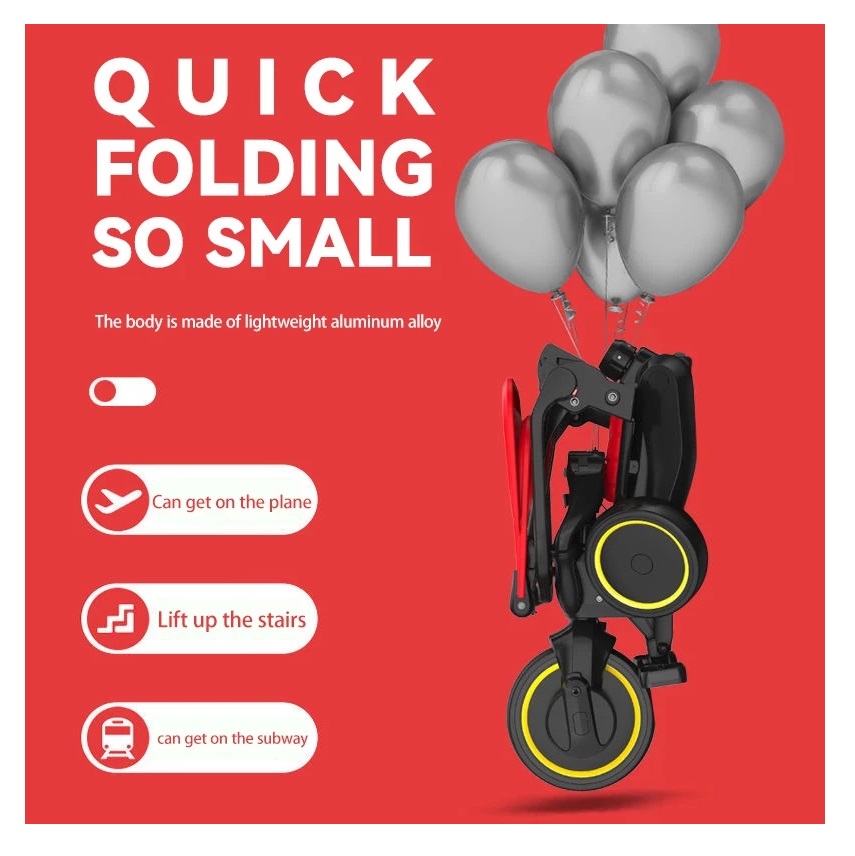  Mmflight Sepeda Stroler Roda Tiga