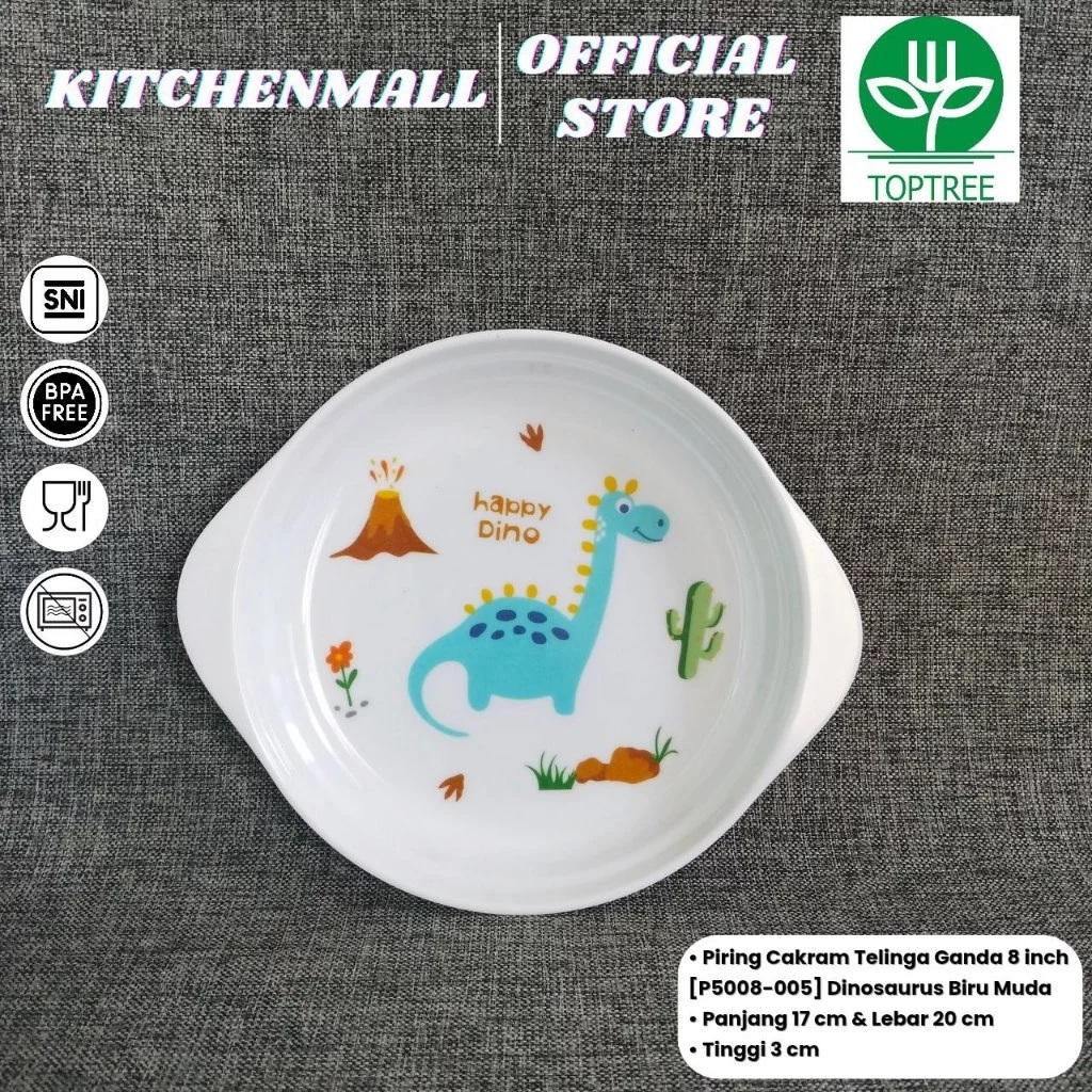 Sukses Mitra Indo Toptree Piring Makan Anak Melamin 8 Inch  P5008 