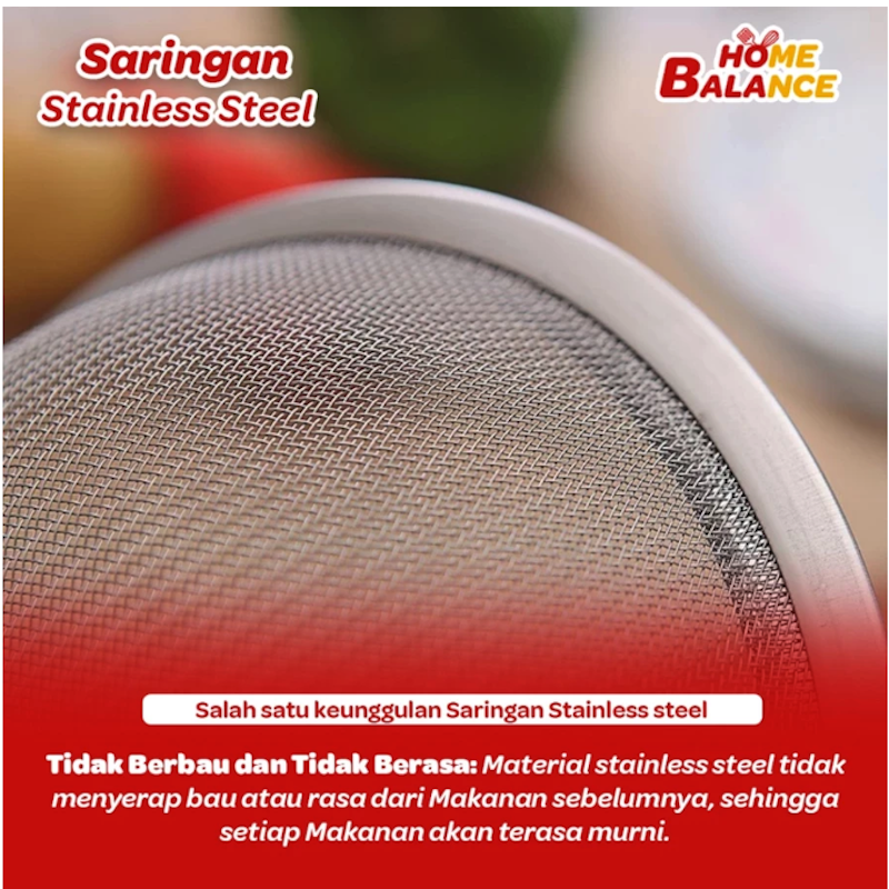 HomeBalance Saringan Tepung 8 cm 3