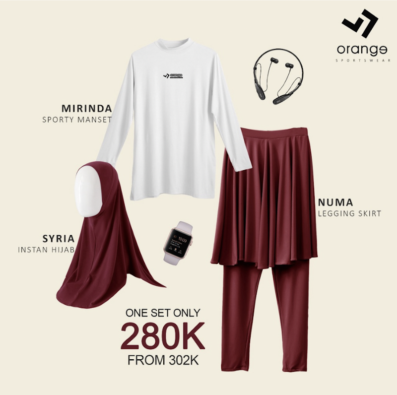 Orange Sportwear Numa Sporty Set