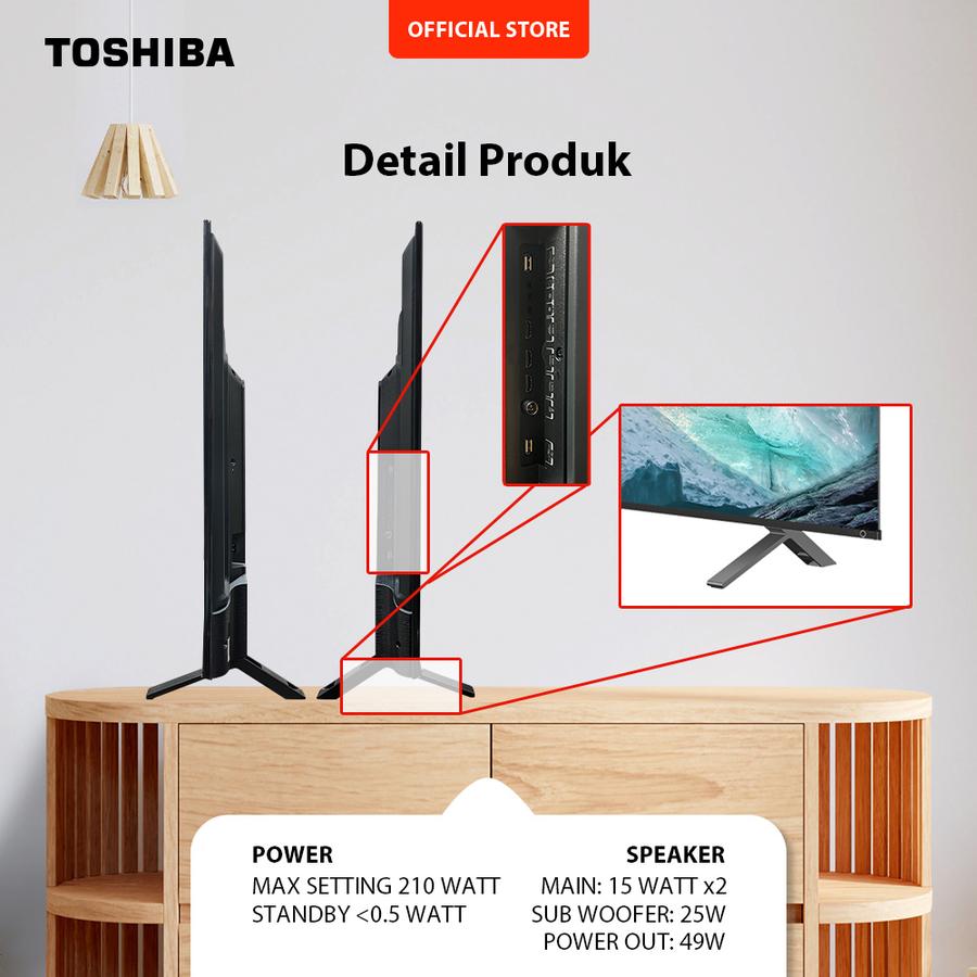 Toshiba Toshiba TV 65" 4K UHD Google TV 65M550MP