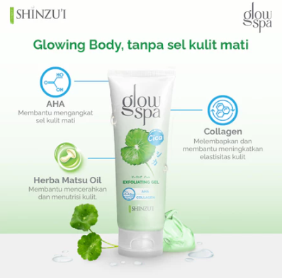 Shinzui Glow Spa Exfoliating Gel Cica 130ml 3