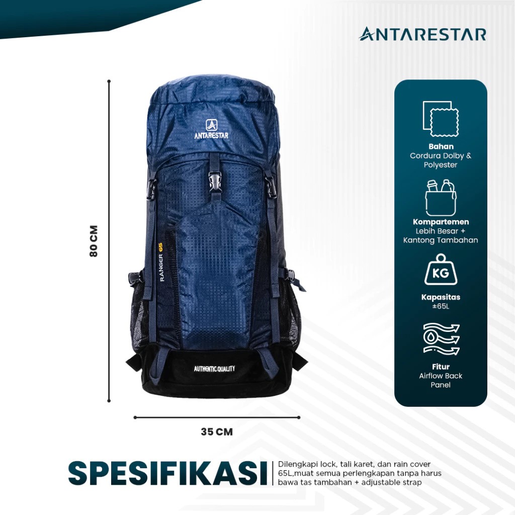 Antarestar Antarestar Carrier Backpack Ranger 65L
