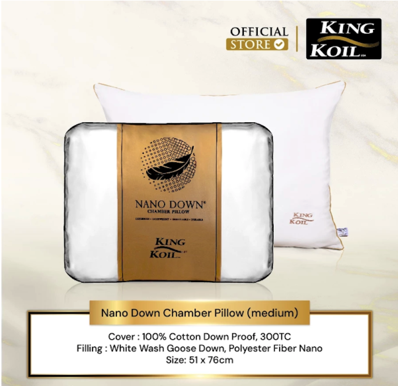 King Koil Pillow Nano Down Chamber Pillow 2