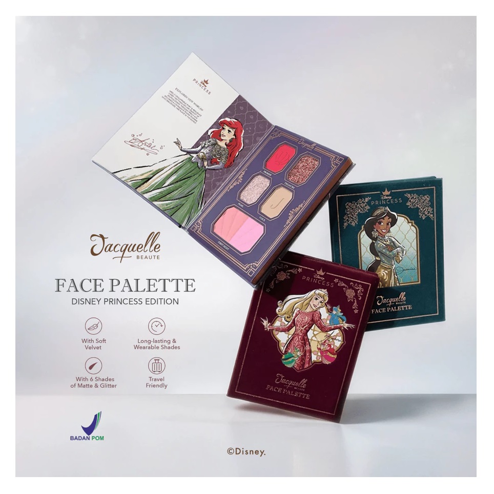 Jelita Anugerah Indonesia Jacquelle Beaute Face Palette Disney Princess Edition Once Upon A Tale Aurora