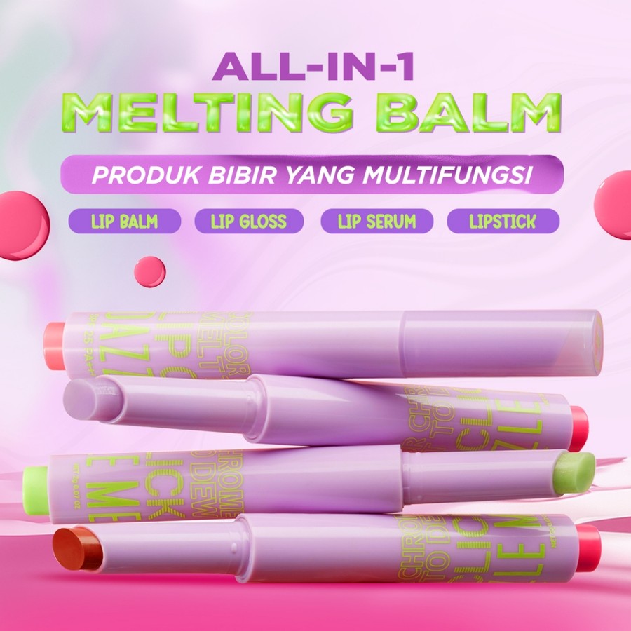 HEBE Beauty Style DAZZLE ME Color Chrome Melt To Dew Lip Click (821 Star World)