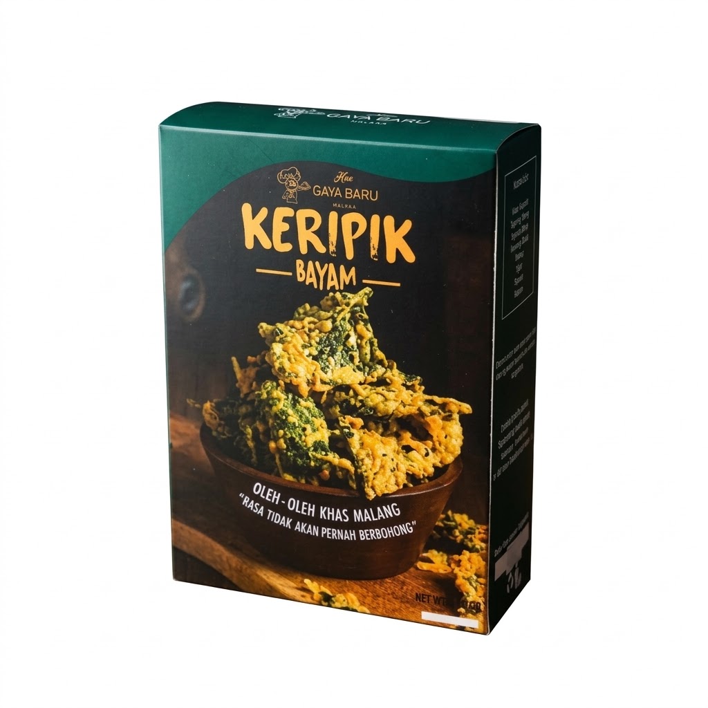 Kue Gaya Baru Malang Keripik Bayam 1