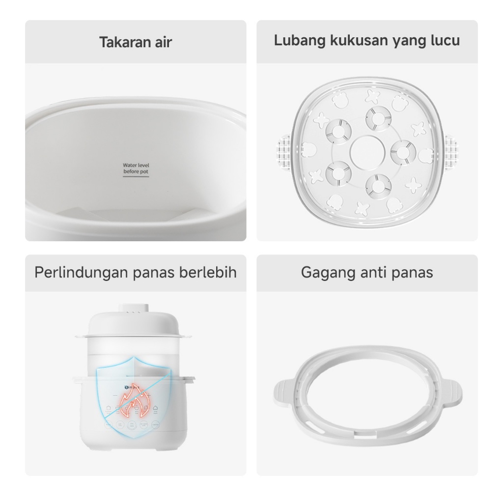 Yaoyao Indonesia Info Tech Simplus Slow Cooker Listrik 1L