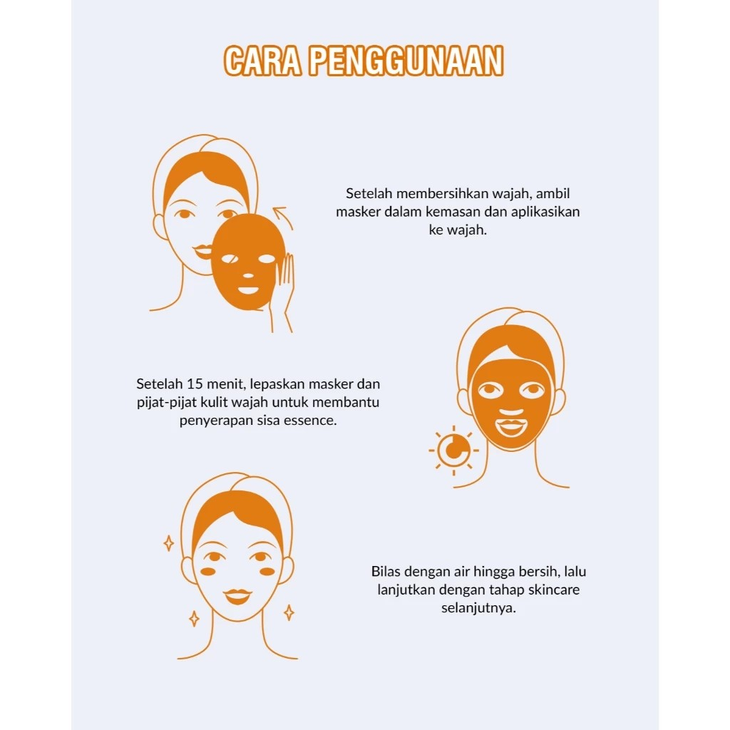 Bioaqua BIOAQUA Orange Moisturizing & Hydrating Essence Mask 