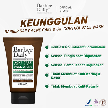 Akasha Wira International Barber Daily Acne Care Oil-Control Face Wash