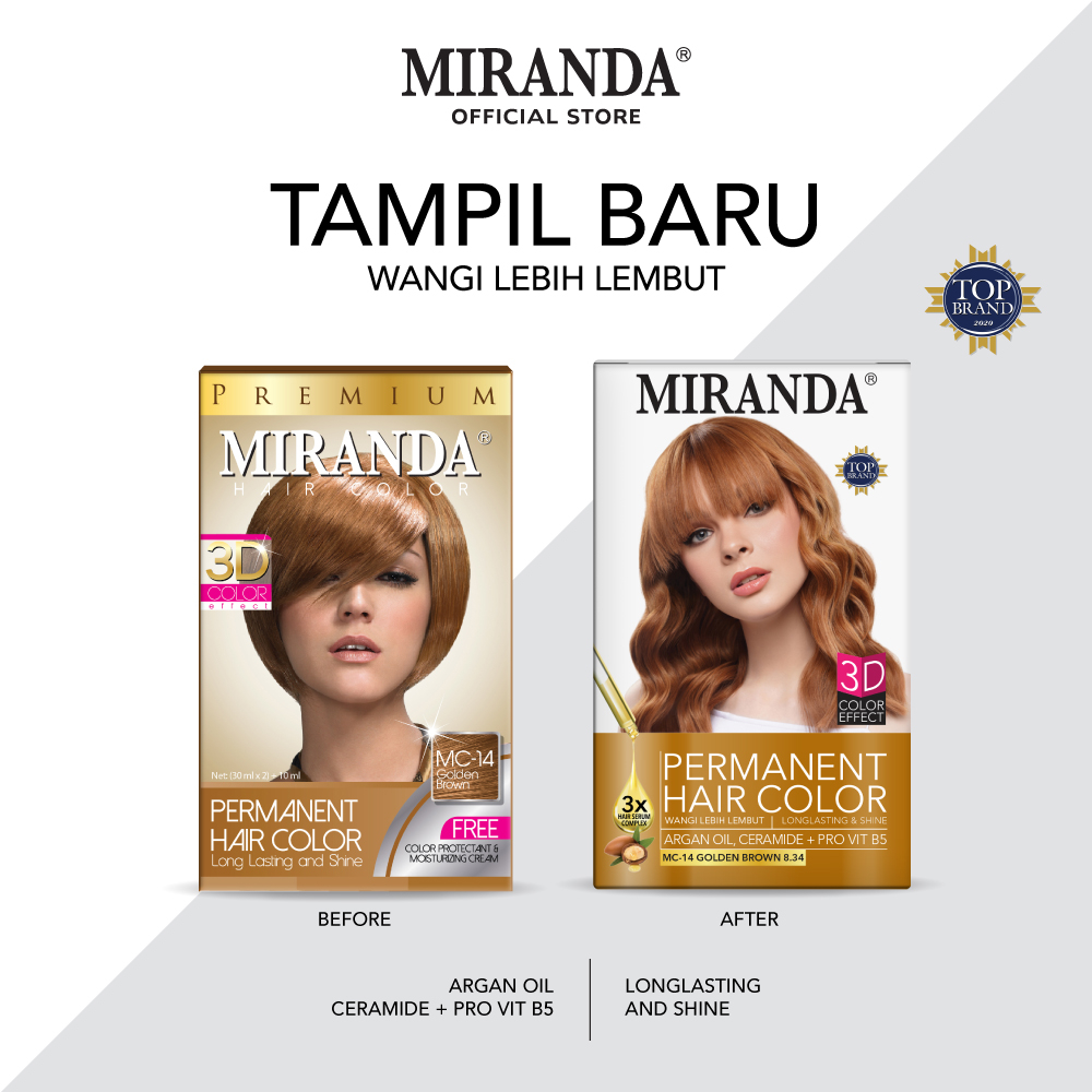 Miranda  Hair Color Golden Brown MC14 