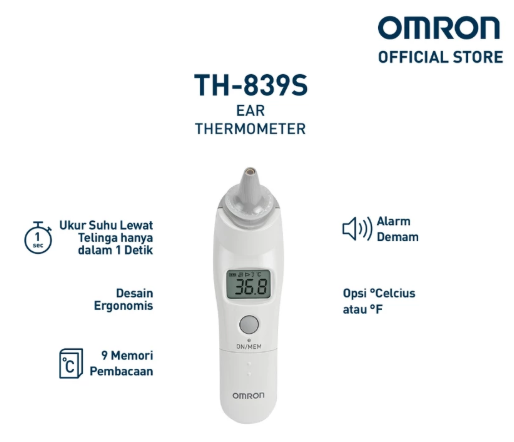 Omron Manufacturing of Indonesia Omron Ear Thermometer  TH-839