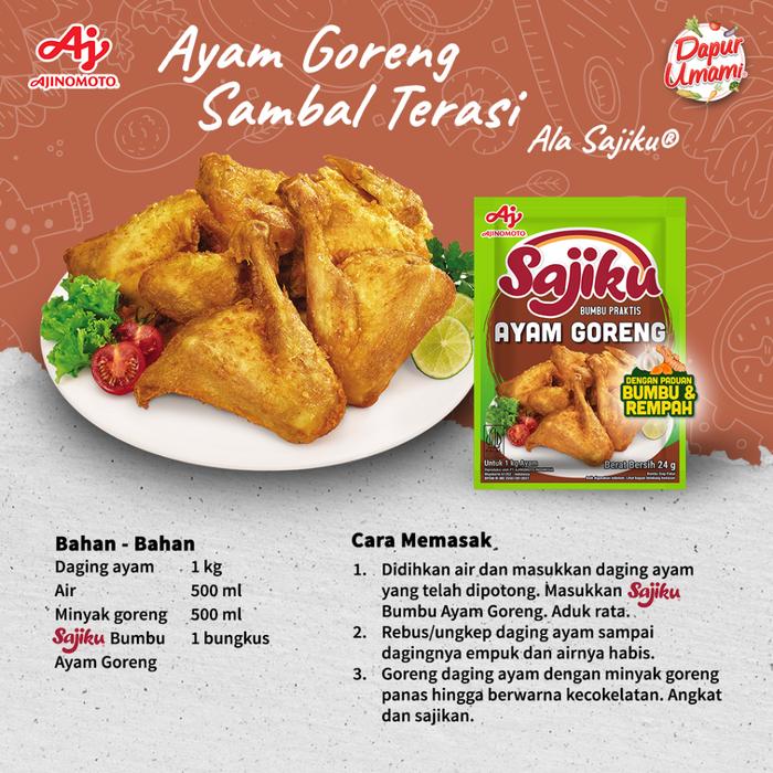 Ajinomoto Indonesia Sajiku® Bumbu Praktis Ayam Goreng