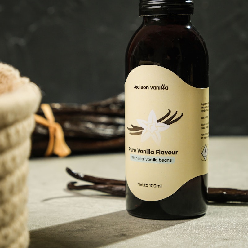 Maison Vanilla Pure Vanilla Flavour with Real Vanilla Bean 100 ml 3