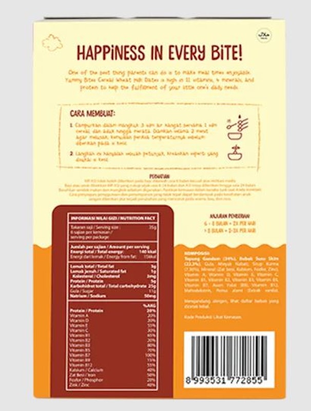 Yummy Bites Cereal Wheat Milk Dates