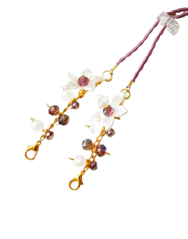 Strap Masker Hijab 2-in-1 - Aesthetic LiLy Gold Glam Series 2