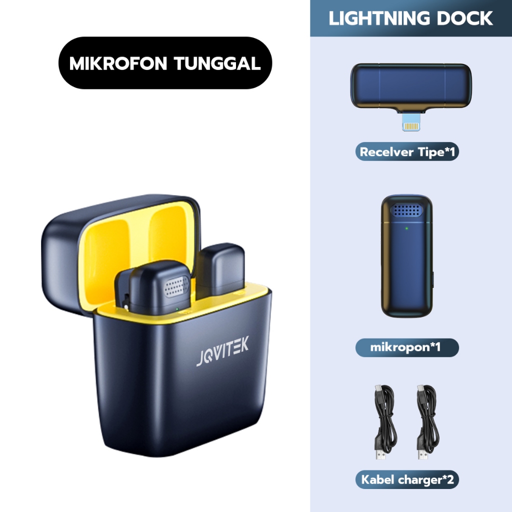 Jqvitek Jqvitek Mikrofon Lavalier Nirkabel for Apple LM03