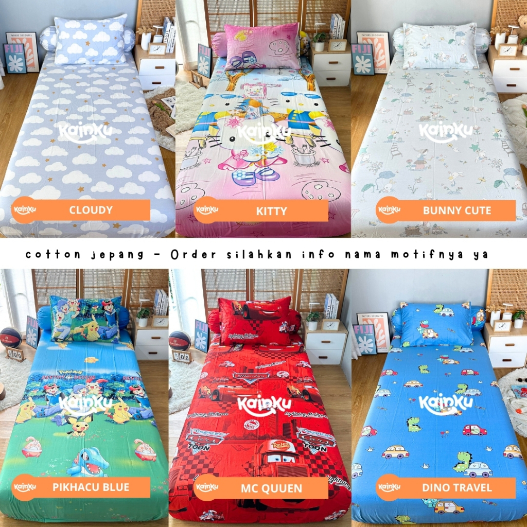  Kainku Katun Jepang Flower & Leaf 160x200