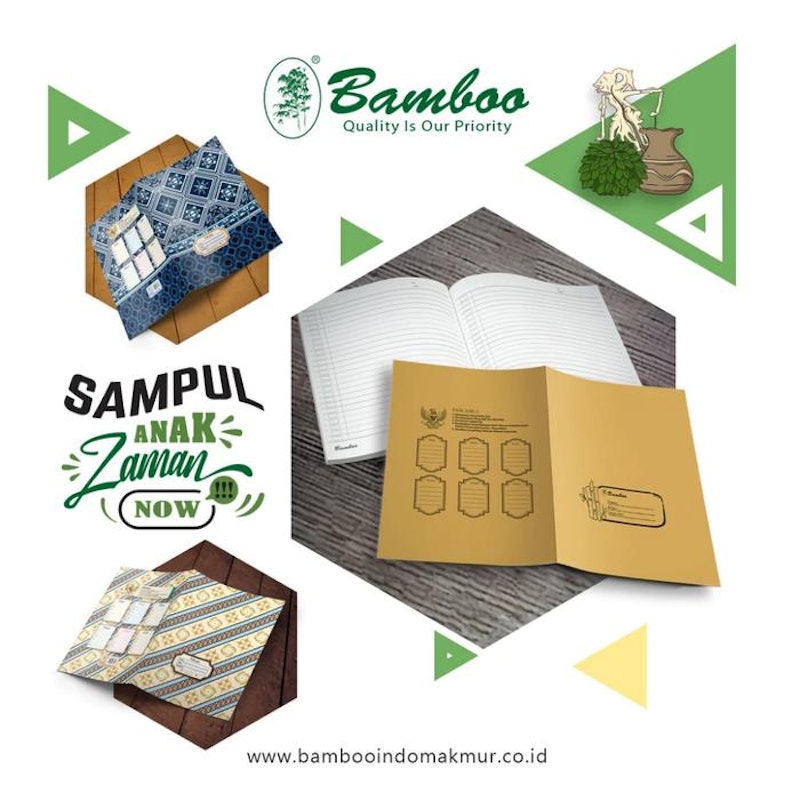 Bamboo Sampul Buku Tulis Samson 3