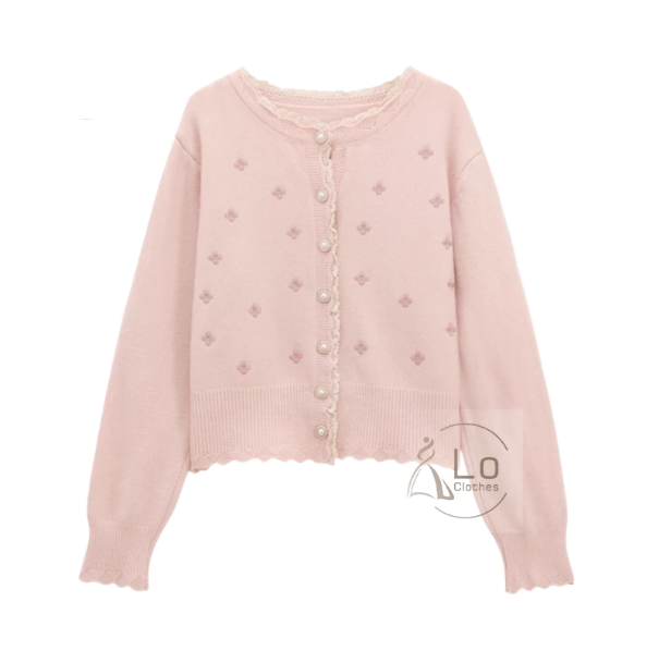 Lo Clothes Cardigan Rajut Love Clover