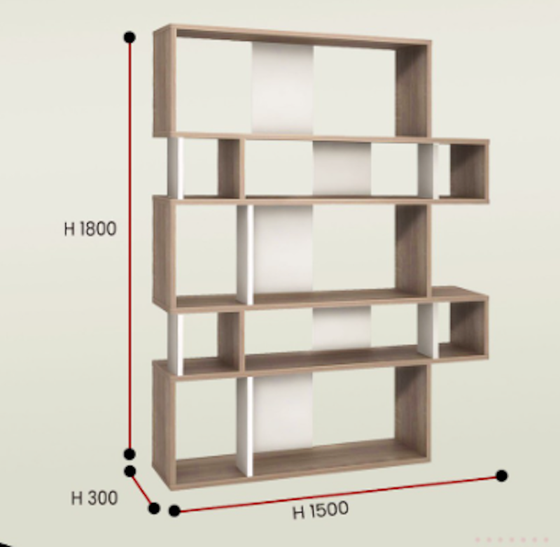 DIvider/Bookshelf Rheinhard 3